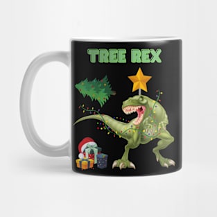 Tree Rex, Tree Rex Christmas, Dinosaur Christmas, Christmas Dinosaur, Dinosaur Lover, Dinosaur Gift Idea, T Rex Christmas, Dinosaur Xmas, Funny Dinosaur Christmas Mug